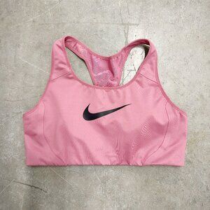 Nike Dri-Fit Sports Bra - Pink w/ Large Swoosh - Women's Size Large